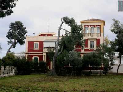 ...dotate di raffinate decorazioni bianco panna e di finestre chiuse da persiane verdi, entrambe immerse in un verde prato e circondate da alberi ad alto fusto